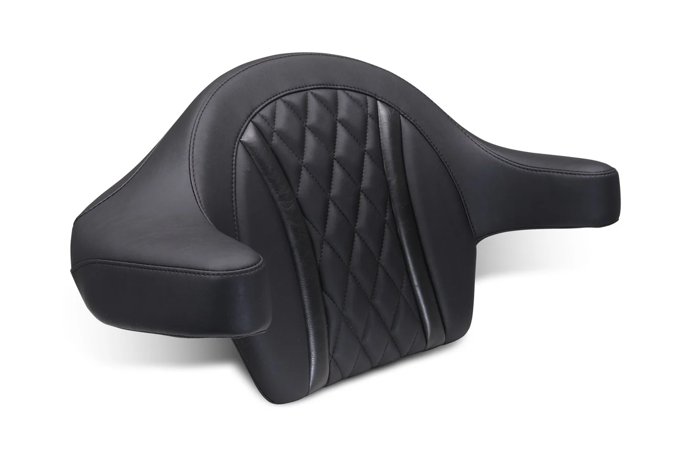 Deluxe Diamond Extended Arm Wrap-Around Backrest for Harley Davidson™ 2023-2026 CVO Road Glide (ST) and Street Glide 2024-2026 Road Glide and Street Glide