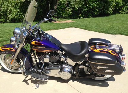 Wide Touring Solo for Harley-Davidson Softail, Heritage Classic 2007-2017, Deluxe (without standard rack) 2005-2017, Heritage Springer 2000-2003, Springer Classic 2005-2007 - Image 2